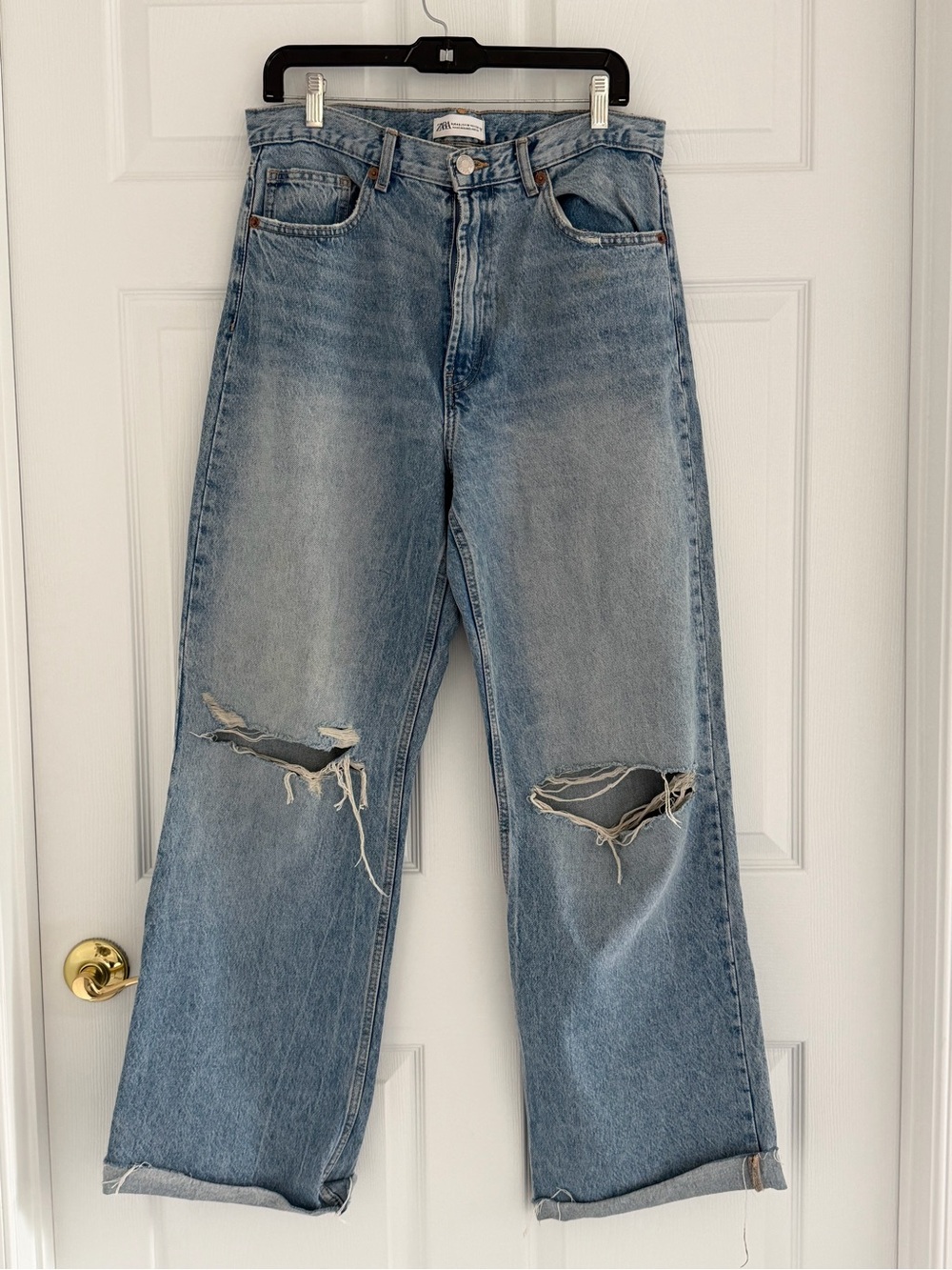 rag & bone Light Wash Straight Leg Jeans
